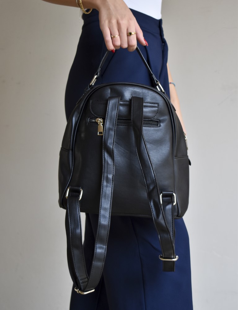 Γυναικείο μαύρο Backpack καπιτονέ CK5687 φωτογραφία